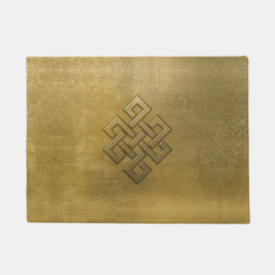 Golden Embossed Eindeloos Knot Deurmat