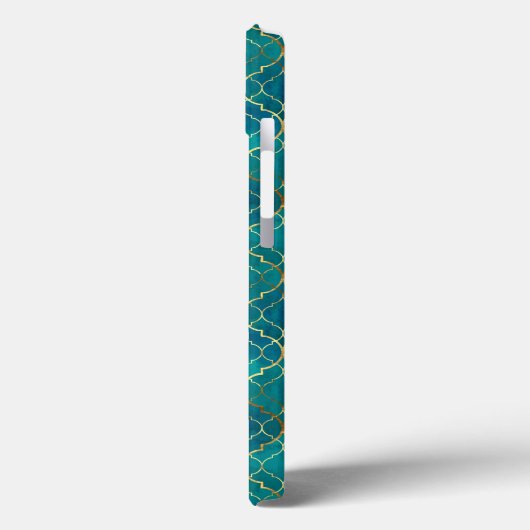 Golden Emerald Geometry Case-Mate iPhone Case (Achterkant / Links)
