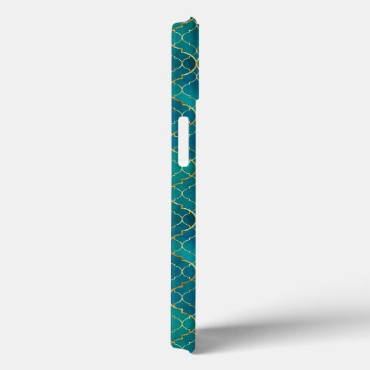 Golden Emerald Geometry Case-Mate iPhone Case (Achterkant / Rechts)