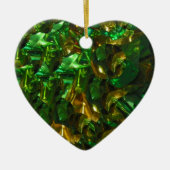 Golden Emerald Heart Ornament (Voorkant)