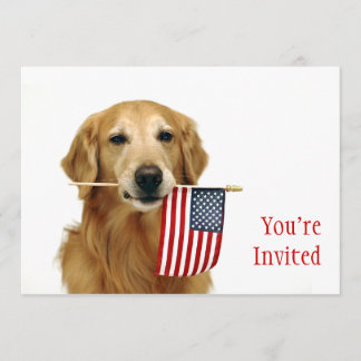 Golden en Amerikaanse vlag Kaart