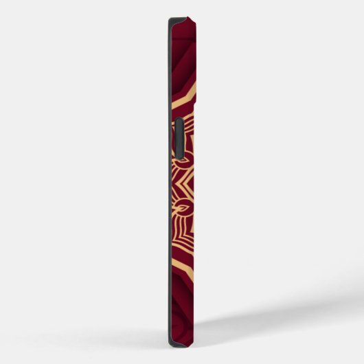 Golden en Crimson Arabesque Style Mandala Case-Mate iPhone Case (Achterkant / Rechts)
