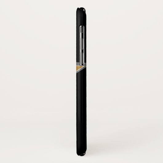 Golden en zilver Voetbal Star Case-Mate iPhone Case (Achterkant/links)