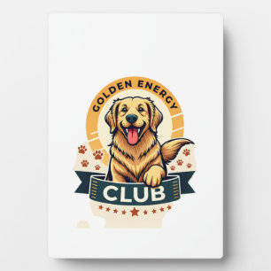 Golden Energy Club Golden Retriever Vintage Honden Fotoplaat