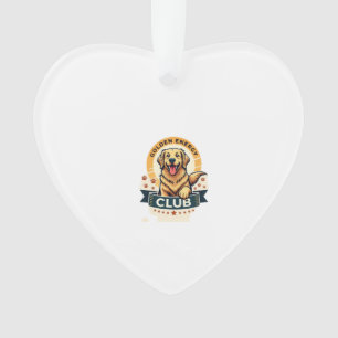 Golden Energy Club Golden Retriever Vintage Honden Ornament