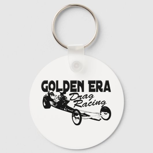 Golden Era Drag Racing Slingshot Dragster Sleutelhanger (Voorkant)