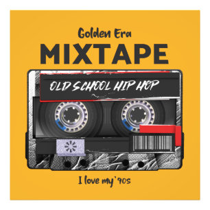 Golden Era Mixtape 90's Old School Hip-Hop Vibes Foto Afdruk