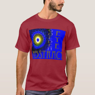 Golden Eye Abstract Mannen Donker T-shirt