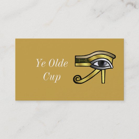 Golden Eye of Horus Visitekaartje (Voorkant)