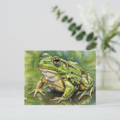 Golden-Eyed Frog Briefkaart voor Postcrossing (Staand voorkant)