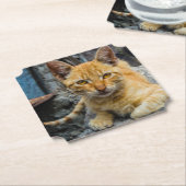 Golden Eyes Kartonnen Onderzetters (Gekanteld)