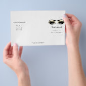 Golden Eyes Makeup White Lashes DL 3 Flyer (Hand)