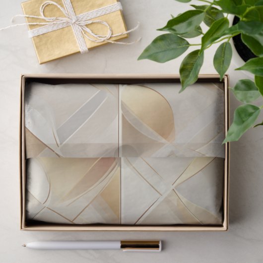 Golden Facets Tissue Wrapping Paper Tissuepapier (Geschenk)