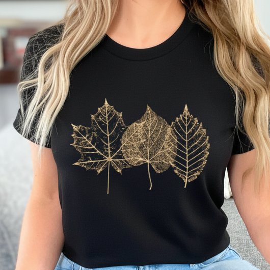 Golden Fall Leaves | Autumn Leaf Tri-Blend Shirt
