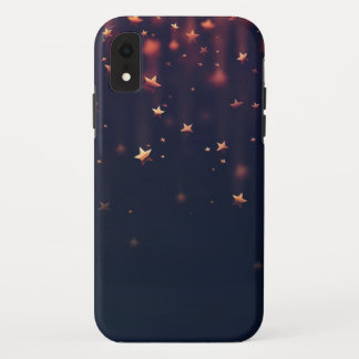 Golden Falling Stars iPhone XR Hoesje