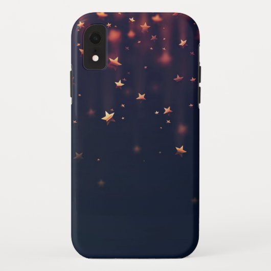 Golden Falling Stars Case-Mate iPhone Case (Achterkant)