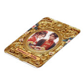 Golden Faux Chinees Carving Lijst Magneet (Linkerzijde)