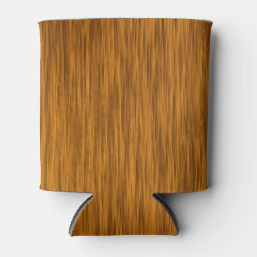 Golden Faux Rough Wood Background Blikjeskoeler (Voorkant)