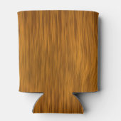 Golden Faux Rough Wood Background Blikjeskoeler (Achterkant)