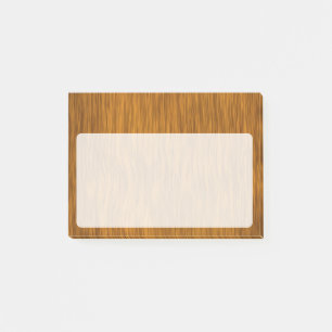 Golden Faux Rough Wood Background Post-it® Notes
