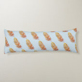 Golden Feather Art Polyester Body kussen (Achterkant)