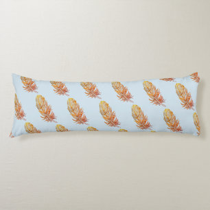 Golden Feather Art Polyester Body kussen