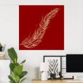 Golden Feather Poster (Thuiskantoor)