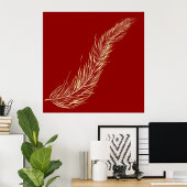 Golden Feather Poster