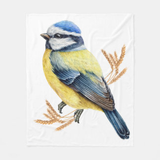 Golden Feathers Fleece Deken