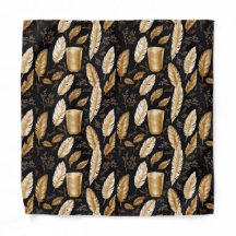 Golden Feathy Prosperity Bandana