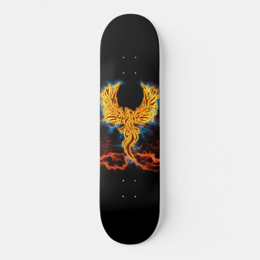 Golden Fenix Lightning wings Skateboard (Voorkant)