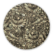 Golden Fern Keramische Knop (Voorkant)