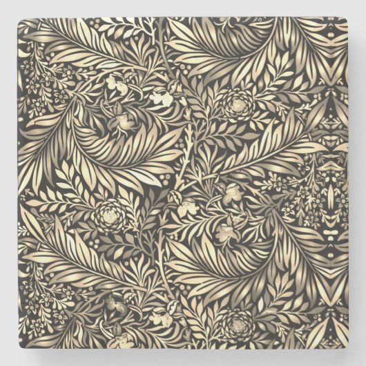 Golden Fern Stenen Onderzetter (Voorkant)