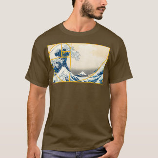 Golden Fibonacci Wave T-shirt