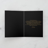 Golden Filigree & Flowers 50ste bruiloft Jubileum Kaart (Binnen)