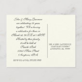 Golden Filigree, Grey - Carte postale du 25e anniv (Dos)