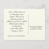 Golden Filigree, Grey - Carte postale du 50e anniv (Dos)