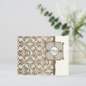 Golden Filigree, Grey - Carte postale du 50e anniv (Debout devant)