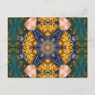 Golden Fire Blue Ropes Briefkaart