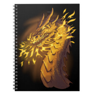 Golden Fire Dragon Notitieboek