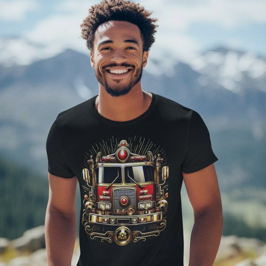 Golden Fire Engine Hero T-shirt
