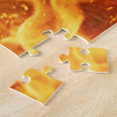 Golden Fire Stallion – Powerful Fantasy Puzzle (Côté)