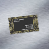 Golden Fireworks Style Seven Line Custom Magnetisch Visitekaartje (Voorbeeld)