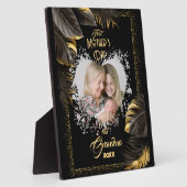 Golden First Moederdag als oma Foto Fotoplaat (Zijkant)