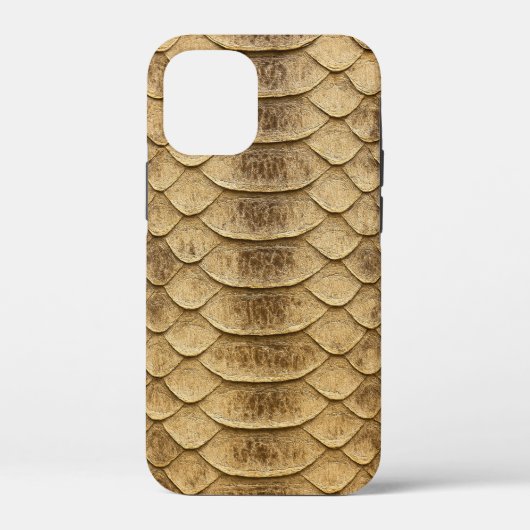 Golden Fish Scale Phone Case – Shimmering Elegance (Achterkant)