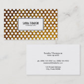 Golden Flake White Polka Dots Visitekaartje (Voorkant / Achterkant)