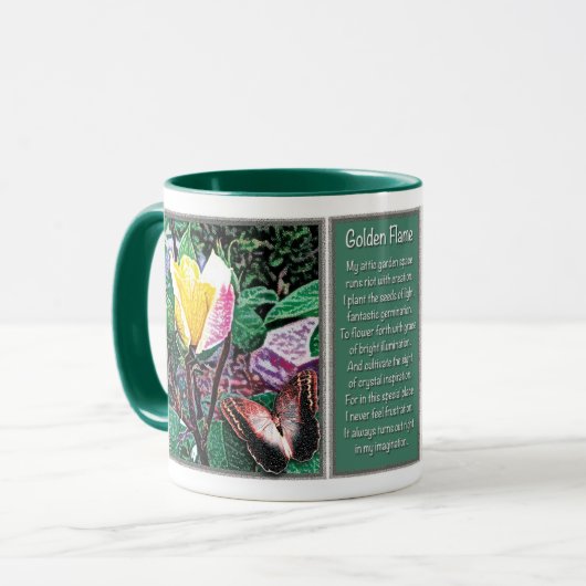 Golden Flame Mok (Voorkant links)