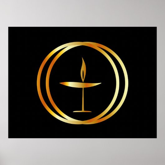 Golden Flaming Chalice Poster (Voorkant)