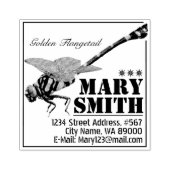 Golden Flangetail Rubberstempel (Afrduk)