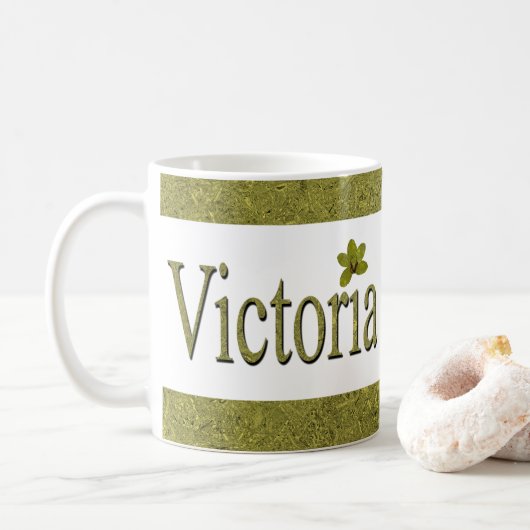Golden Flecks Victoria Naam Design, Koffiemok (Met donut)